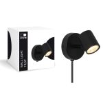 D'Lite Wandleuchte Trop Metall Sandig Schwarz | Geeignet Für 1x GU10