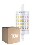 Mehrfachpackung 10x Philips CorePro LED R7S Linear 78mm Klar 7W 950lm - 830 Warmweiß | Ersatz Für 60W