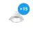 Mehrfachpackung 15x Noxion LED Downlight Apollo 9W 1100lm 60D - 830 Warmweiß | 145mm - UGR 