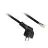 Kabel Schuko Stecker 3x0.75 5M Schwarz