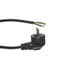 Noxion Power Versorgungskabel Schwarz - Schuko Europlug + Offene Enden - 5m - 3 pole 0,75mm2