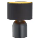 Emibig Tischlampe Aspen Stahl Schwarz | Geeignet für 1x E27 - Max 15W