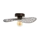 Eglo Deckenleuchte Swaby Stahl Bronze | IP20 - Geeignet für 1x E27 